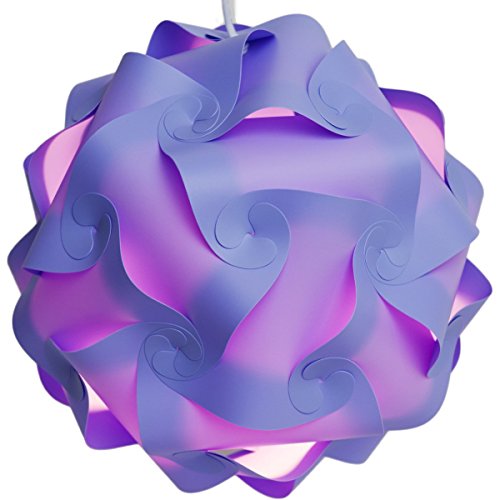 Lightingsky 10" Iq Lamp Shade Toy Self Diy Assembled Puzzle Lights For Room Decoration (Purple, M-10 Inch) #TOP22