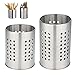Portautensili Portaposate Portautensili Da Cucina In Acciaio Inox Scolaposate In Acciaio Inox Contenitori Portaposate Portautensili Per Posate Per Organizzare Cassetti e Piani Di Lavoro 2 Pezzi 12 cm