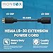 IronBox Electric - Heavy Duty NEMA L5-30 Extension Power Cord - 30A/125V UL Listed Extension Cord - Power Cable for RVs, Generators, and Power Tools - Ideal for Indoor & Outdoor Use(Molded, 6 feet)