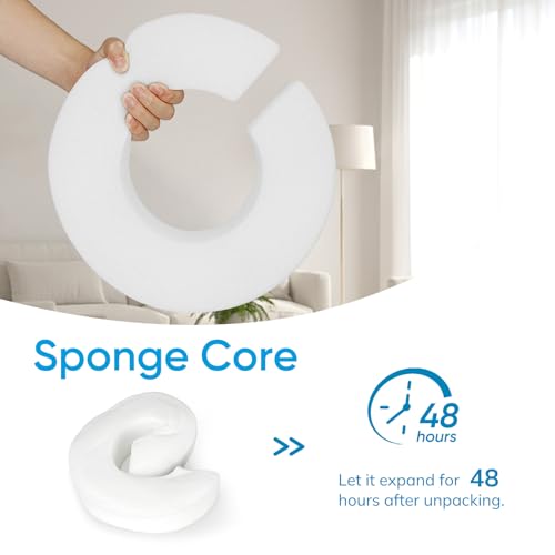Image of Supet Sponge Dog Cone Collar Stop Licking After Surgery, Dog Donut Collar