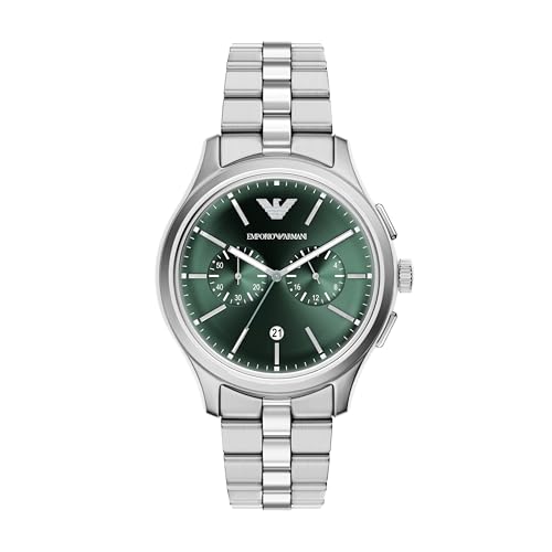 Emporio Armani Montre chronographe en Acier Inoxydable idée cadeau