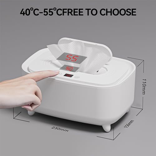 Image of Large capacity baby wet wipes warmer | Fast Heating system and ultra power saver with LED display