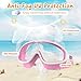 VegoVia Kids Swim Goggles 6-14 2 Pack, Swimming Goggles for Kids 8-14, Anti-Fog UV Protection for Toddler Youth Teens Boys Girls 8-12,180°Wide View No Leak for Pool Beach Open Water