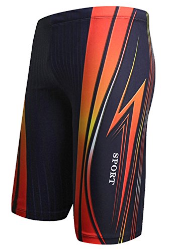 Aieoe Men's Swim Jammers Quick Dry Training Swim Jammer Swimsuit Trunk #TOP11