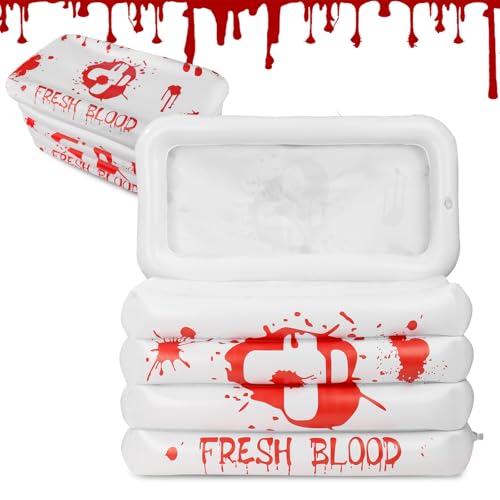 Halloween Inflatable Cooler for Blood Bag for Drinks Hospital Themed Inflatable Cooler Holder for Halloween Party Decorations Vampire Zombie Nurse Graduation Horror Themed Party Decoration