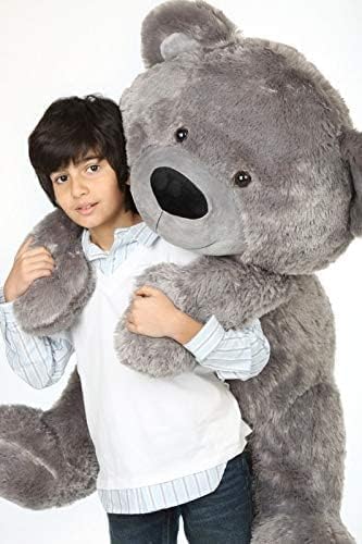 Image of JAI SHREE Soft Plush Teddy Bear for Kids & Girls | Cute Hugable Stuffed Toy with Bow for Birthday, Anniversary & Valentine's Dayt (Grey, 6 Feet)