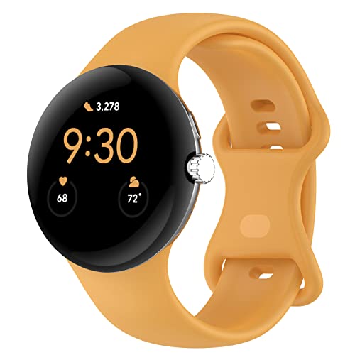 Image of Band Compatible with Google Pixel Watch Soft Silicone Sport Watch Bands Replacement Watch Strap Bracelet for Google Pixel Watch Smartwatch Accessories
