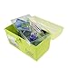 Pekky Plastic First-aid Kit Box, Small Handle Storage Box for Family Medicine