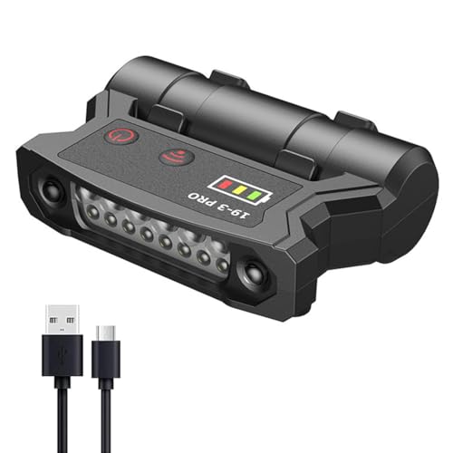 USB Rechargeable LED Hat Clip Lights - Clip-On Cap Flashlight for Fishing, Camping, and Hand Work 600 Lumens 180°Adjustable Clip On Hat Light