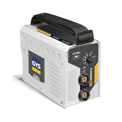 GYS, GYSMI 200P, Poste à Souder à l'Électrode Enrobée 200A Monophasé 230V (MMA), Arc Force, Antisticking, Hot Start, Avec Valise, Porte-électrode, Câble de Masse