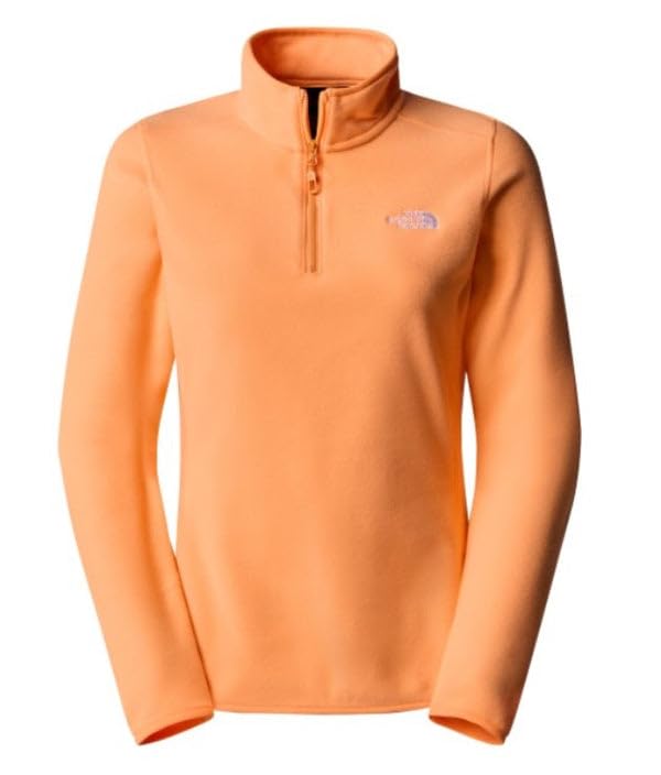 The North Face 100 Glacier 1/4 Zip Sweter Bright Cantaloupe M