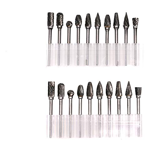 Set de 10 fresas rotativas de carburo de tungsteno miniatura 7