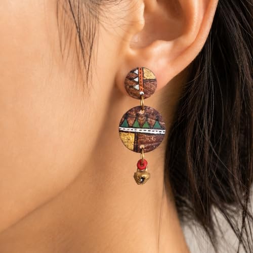 Image of Boho Chic Earrings Collection - Colorful Tassel, Chandeliers, Hoops & Huggies for Women