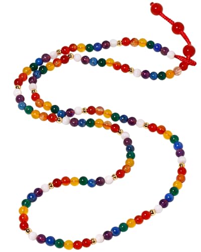 Bracelet 7 chakras perles femme réduit le stress par relaxation reiki