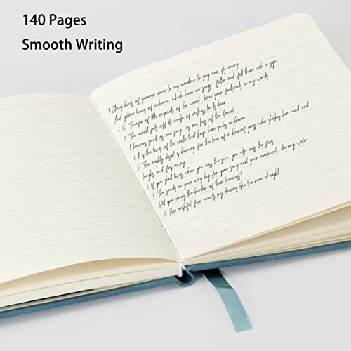 Small Hardcover Notebook Journal 2 Pack,Wertioo A6 Ruled Leather Pocket Notebook 5.7 X 4.3 Inch 140 Pages Notebook With Pen Holder 100 Gsm Thick Paper Journals For Women Men #TOP5