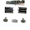 6 Pcs 6000K 2835SMD LED Interior Reading Lights for Volkswagen Polo 9N, Festoon 39mm Long Dome Light