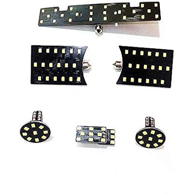 6 Pcs 6000K 2835SMD LED Interior Reading Lights for Volkswagen Polo 9N, Festoon 39mm Long Dome Light