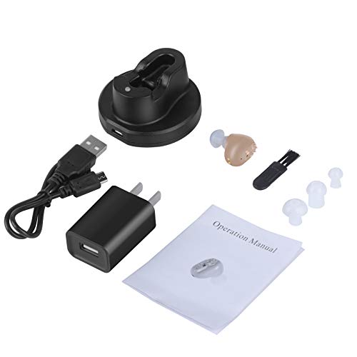 Udeer Hearing Amplifier Aid For Seniors And Adults Rechargeable With Noise Cancelling, Inner-Ear Hearing Aid, Personal Hearing Enhancement Sound Devices, Suitable For Either Ear #TOP5
