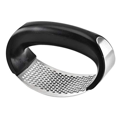 Conjunto de descascador de alho Weite durável de aço inoxidável, espremedor de alho com descascador