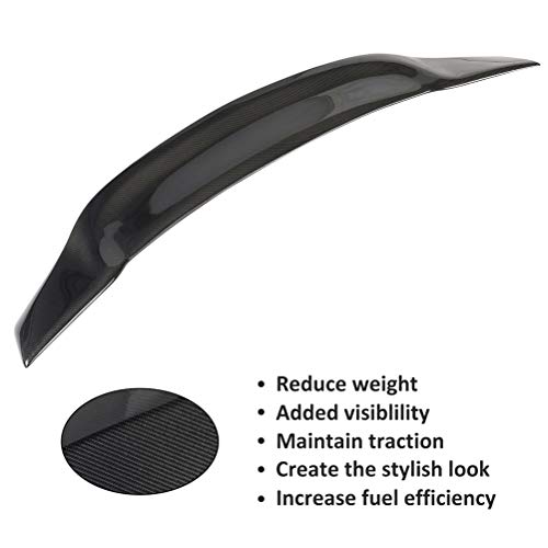 Cciyu 160315-5210-1731390502 Black Carbon Fiber Rear Stylish Trunk Spoiler Wing Accessories Fit For Mercedes-Benz C-Class W204 Sedan 2008-2014 thumb #5