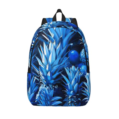 Borsone con stampa ananas borsone zaino casual 45 x 16 x 31 cm S leggero blu nero