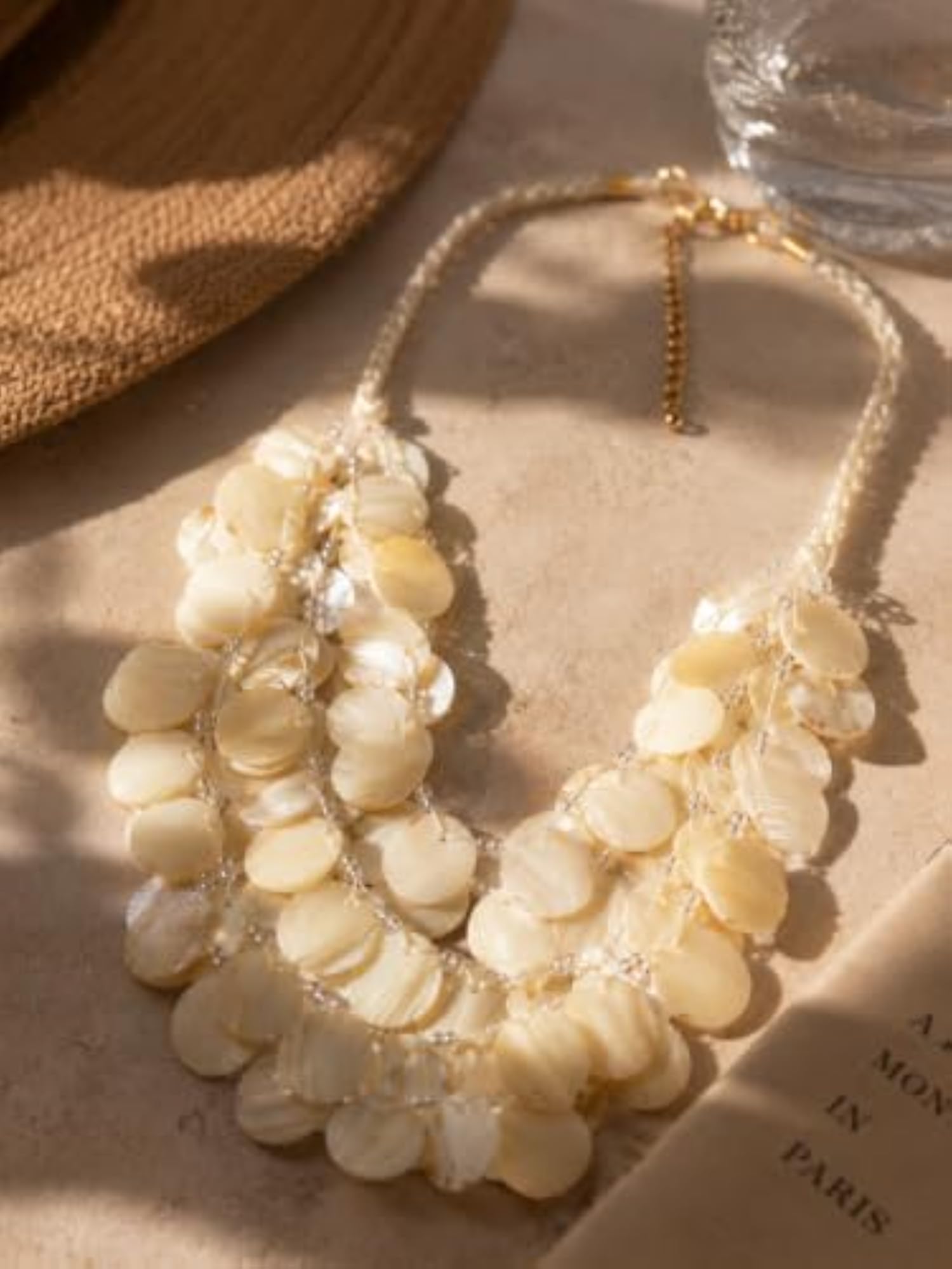 Women's Shell Seep Necklace, Indian Western Style