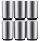 6 Pack Premium Beer Bottle Opener (Silver), Automatic Bottle Openers, Stainless Steel Push Down Beer Opener, No Damage to Bottle Cap, Portable Pop the Top Bottle Opener for Home Bars Camping Party