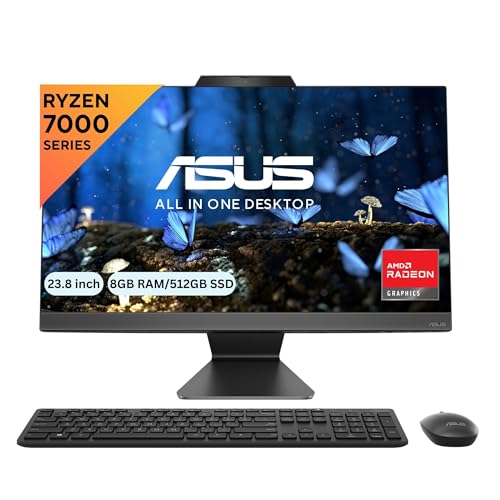 ASUS AiO M3402WFA Series, 23.8" (60.45 cm) FHD, AMD Ryzen 3 7320U, All-in-One Desktop (8GB/512GB SSD/Windows 11/Office 2021/with Wireless Keyboard & Mouse/Black/5.4 kg), M3402WFA-KBA016WS (B0CHJX97D5) Amazon Price History, Amazon Price Tracker