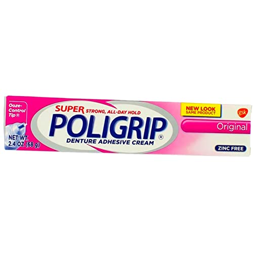 SUPER POLIGRIP Denture Adhesive Cream Original 2.40 oz