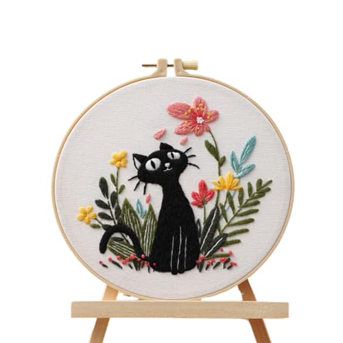 Kit broderie chat adulte un cadeau créatif pour cours d'art et loisirs