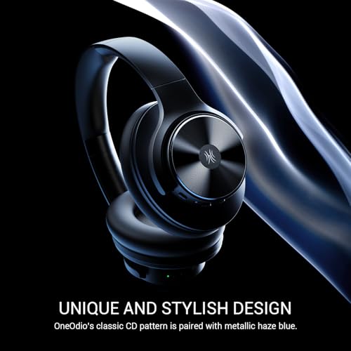 OneOdio A10 Hybrid Active Noise Cancelling Headphones, Wireless Over Ear Bluetooth Headphones, Hi-Res Audio Sound, 50H Long Playtime, Deep Bass, Wireless & Wired 2-in-1 Ideal for Travel Home Office