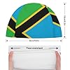Tanzanian Flag Swim Cap for Women Men Waterproof Adults Swimming Caps Bathing Cap for Long Short Hair #1