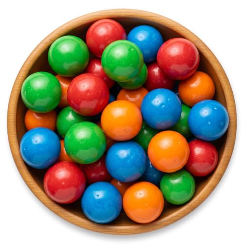 NY Spice Shop Sour Gumballs - 3 Pound Gumballs for Gumball Machine - Chewing Gum Dubble Bubble Candy - Fruit Flavored Bulk Candies - Old Fashioned Candy for Machine Refill - 150 Pcs - 1 Inch