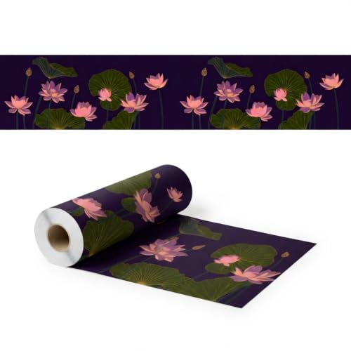 Image of Decorative Peel and Stick Wall Border Sticker 4 Inch x 4 Feet | Waterproof Self Adhesive PVC Wallpaper Border | Floral, Vintage & Traditional Designs | Wall Trim for Home Decor, VWB6