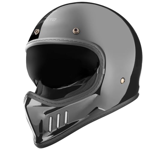 visiera parasole interna Bogotto FF980 Caferacer Casco da Croce, nero, S