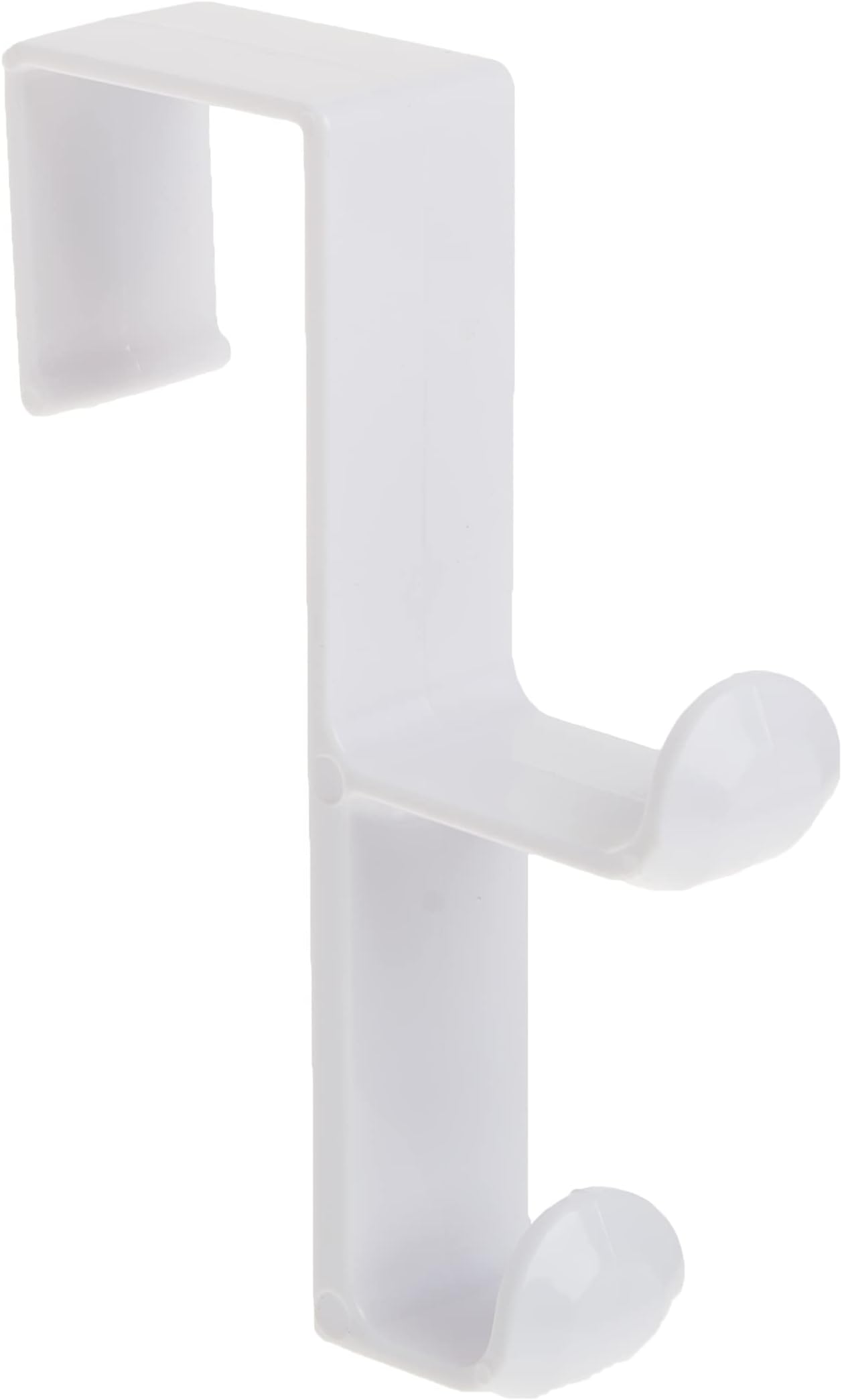 iDesign Over the Door, Organizer Hook for Coats, Hats, Robes, Towels - Double Hook, White