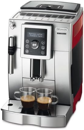 Delonghi ECAM 23420 Sr Cafetera De Espresso Con Batidor De Leche, 1450 W,  1.8 Litros, Negro/Rojo : Amazon.es: Hogar y cocina