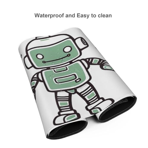 Tapis de souris de jeu xxl antidérapant avec bords cousus - 4