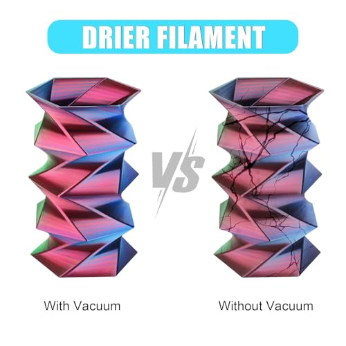 Image of AMOLEN 3D Printer Filament 66PCS Storage Bags Vacuum Kit, Filament Bags Storage Spool Sealing 30 Bags with Two Sizes, Dust Proof Humidity Resistant for Keeping Filament Dry