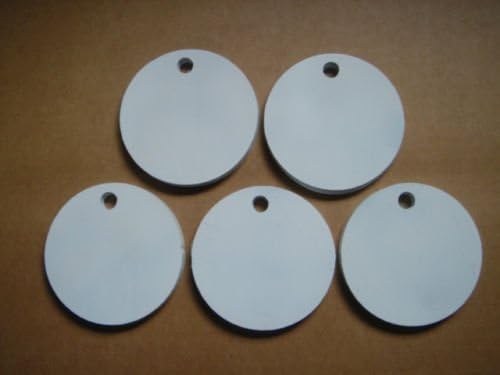 Set of Five Round Hangers 3/8 Inch Thick AR500 Steel NRA Action Pistol Plate (3 Inch)