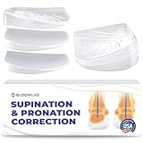 Heel Wedge Inserts for Supination & Pronation Correction, 3 Layers Gel Adjustable, Foot Pain Relief Support, Comfort Cushion Insoles for Women/Men