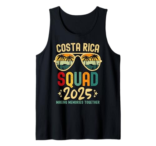 Costa Rica Vacation Squad 2025 Family Vacation Trip Matching Camiseta sin Mangas