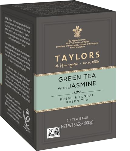 Taylors of Harrogate Green Tea with Jasmine, 50 Teabags Taylors of Harrogate Green Tea with Jasmine, 50 Teabags