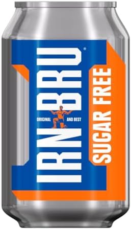 IRN-BRU Diet Carbonated Soft Drink, 24 Pack, 330ml Cans
