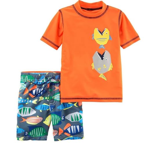 Baby and Toddler Boys' 3-Piece Swimsuit Set Bathing Suit with Hat