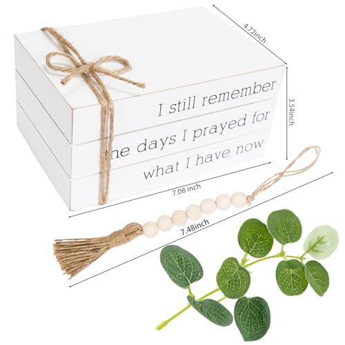 Decorative-Books-for-Home-Decor-Faux-Books-for-Table-DecorRustic-Farmhouse-Decor-Books-for-Shelf-Coffee-Table-Mantle-Decor-Fake-Books-with-Wood-Beads-String-I-Still Decorative Books for Home Decor Faux Books for Table DecorRustic Farmhouse Decor Books for Shelf Coffee Table Mantle Decor Fake Books with Wood Beads String I Still