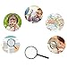 Magnifying Glass for Kids, 18 Pack Plastic Magnifier Hand Lens for Children Toy Class Teaching Reading Outdoor Searching IRCHLYN (Black)