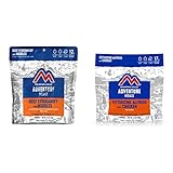 Mountain House Beef Stroganoff with Noodles (2 Servings) and Mountain House Fettuccine Alfredo with Chicken (2 Servings) | Freeze Dried Backpacking & Camping Food