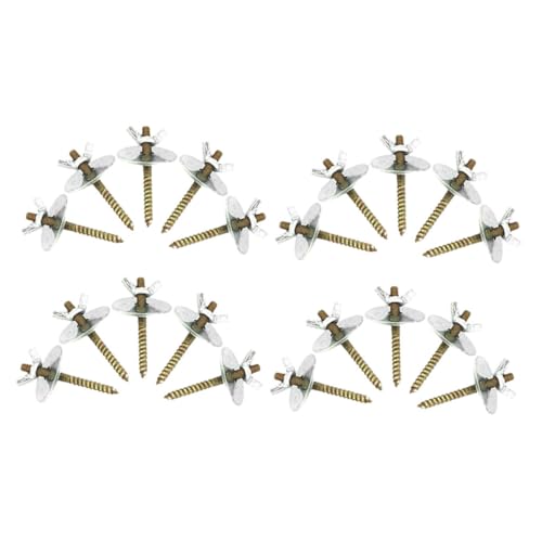 HANABASS 20pcs Bird Cage Hardware Kit Cage Accessories for Love Birds Perch Screws Bracket Mounting Set