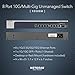 NETGEAR 8-Port 10G Multi-Gigabit Ethernet Unmanaged Switch (XS508M) - with 1 x 10G SFP+, Desktop or Rackmount, and Limited Lifetime Protection